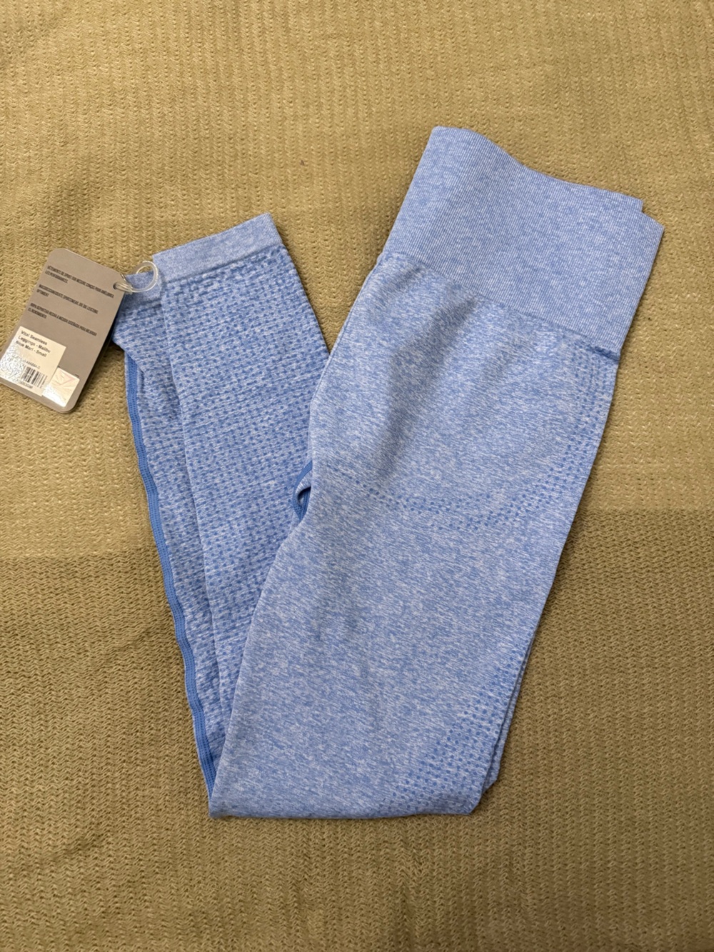 Gym shark High-Rise Light Blue Jeggings - Seamless Stretch Fit